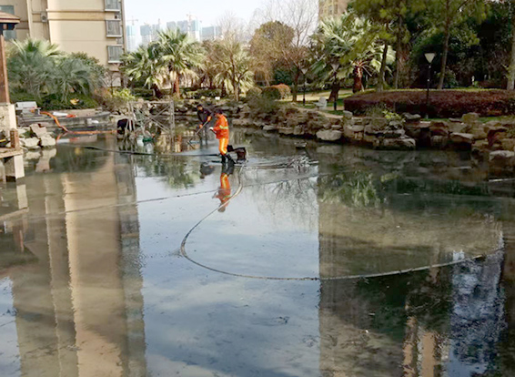 内丘景观池淤泥清理